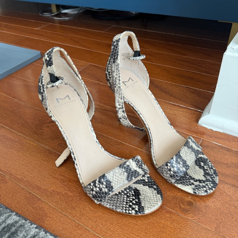 Marc Fisher snakeskin leather heels
